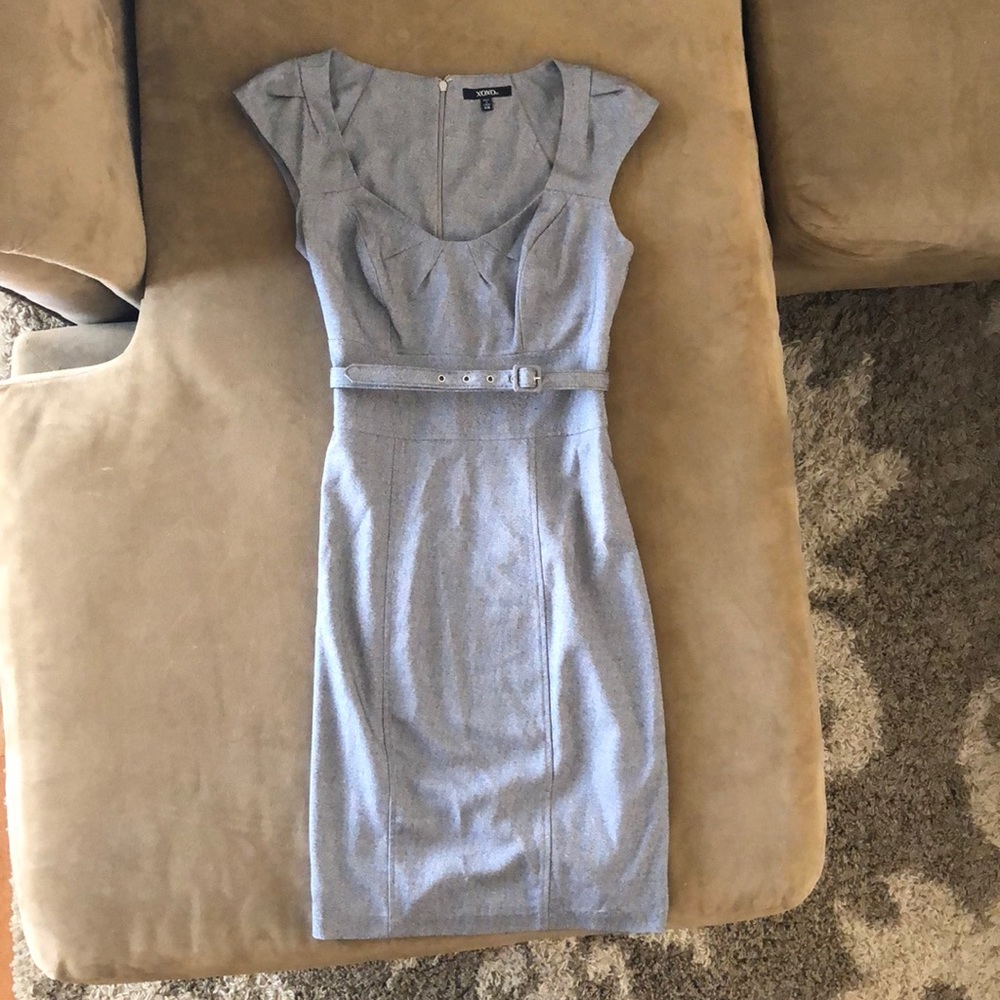 XOXO grey pencil skirt dress
